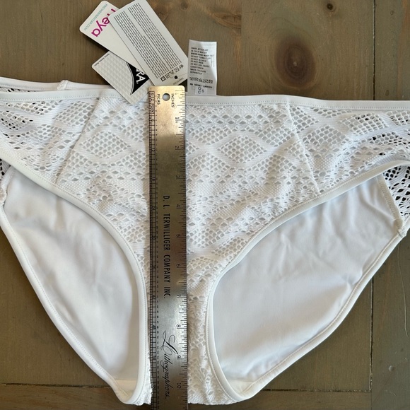 Freya WHITE Sundance Crochet Brief Bikini Swim Bottom, L Large - Picture 8 of 10